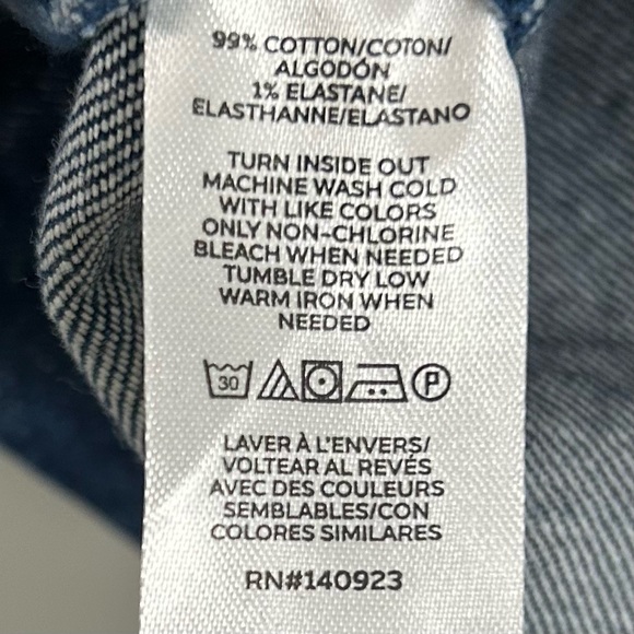 LOFT Denim Pocket Shift Dress Women’s Size XL Boho Western Rodeo Festival Cotton - Picture 9 of 11